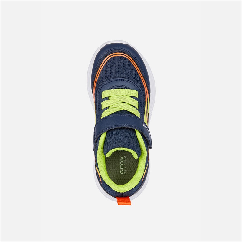 GEOX Kleinkind Junge Sprintye Turnschuhe Navy/Lime