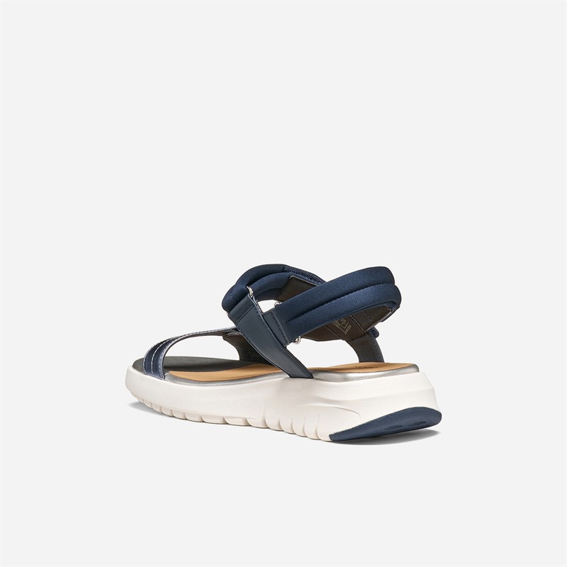 GEOX Damen Flextride S Sandalen Navy/Avio