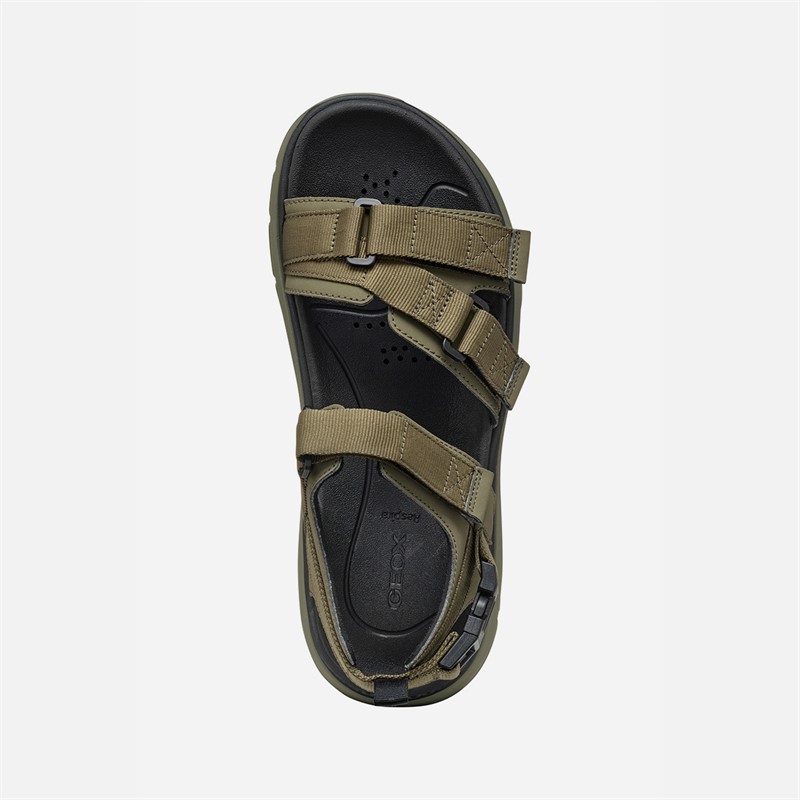 GEOX Herren Spherica Actif Sandalen Military