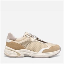 GEOX Damen Zarvia Sportschuhe Papyrus/Weiß