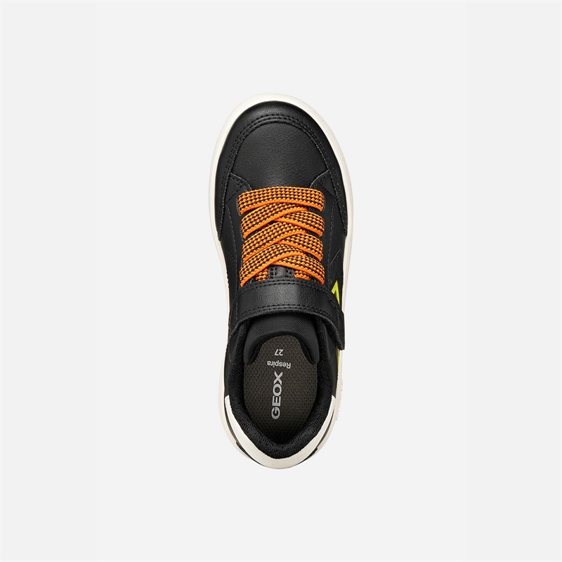 GEOX Kleinkind Junge Eclyper Turnschuhe Schwarz/Orange