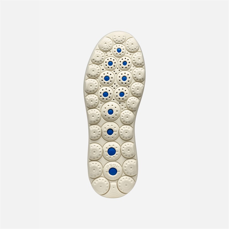 GEOX Damen Spherica EC4.1 Turnschuhe Weiß/Hellblau Weiß/Lt Blue