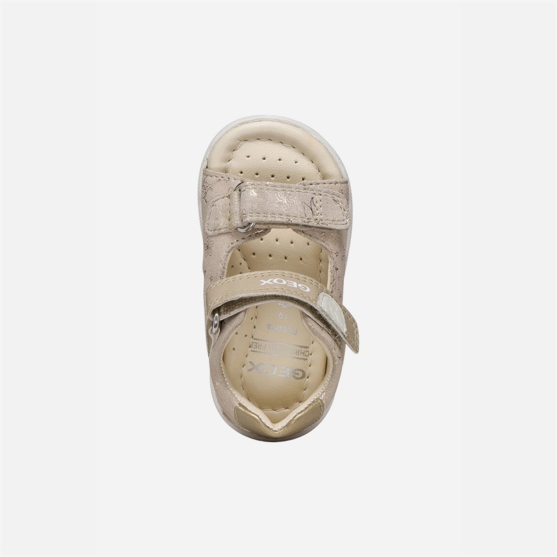 GEOX Kleinkind Mädchen Macchia Sandalen Beige/Platinum
