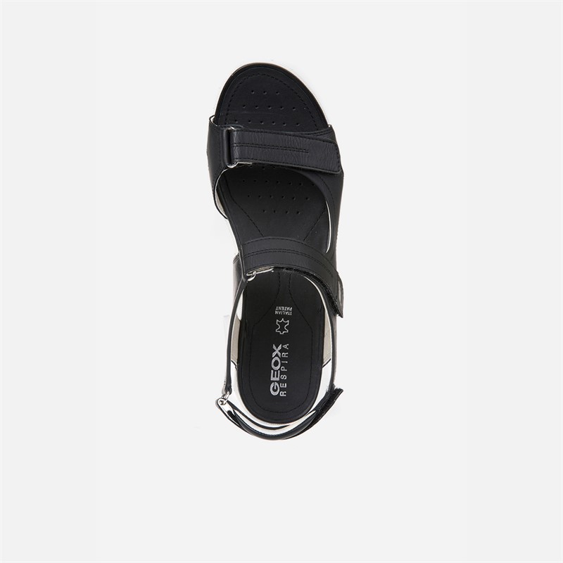 GEOX Damen Vega Sandalen Schwarz