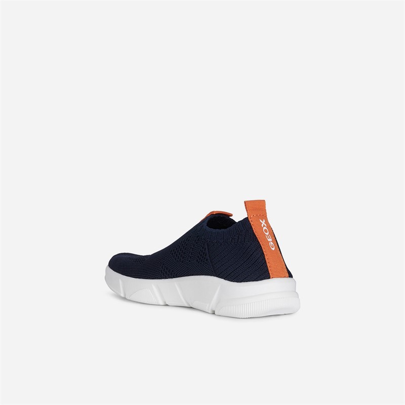 GEOX Junior Junge Aril Sneaker Navy/Orange