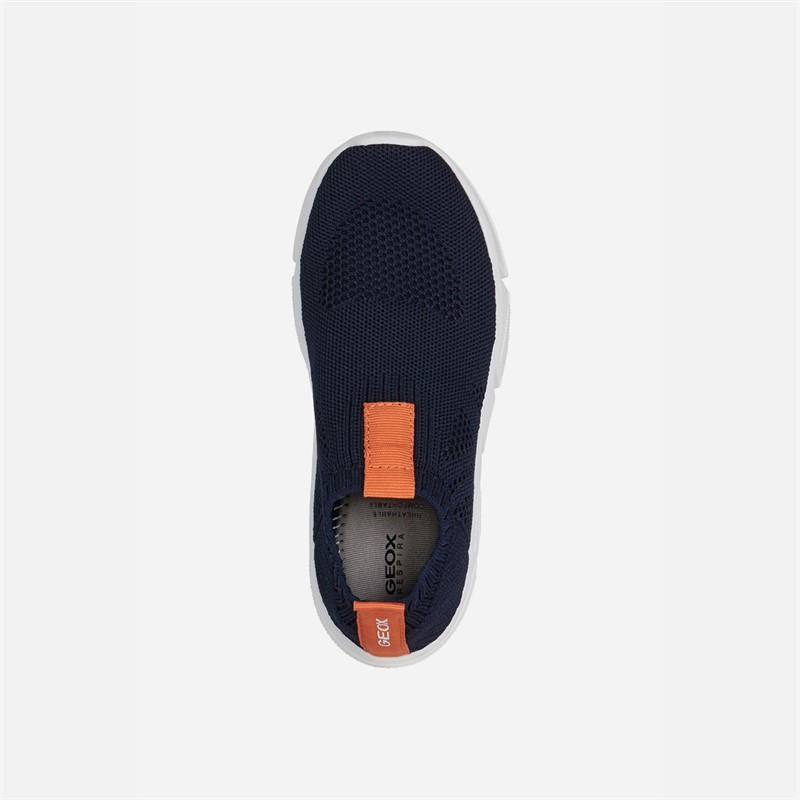 GEOX Junior Junge Aril Sneaker Navy/Orange