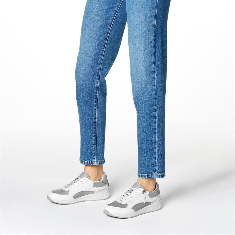 GEOX Damen Bulmya Sneaker Weiß/Rock