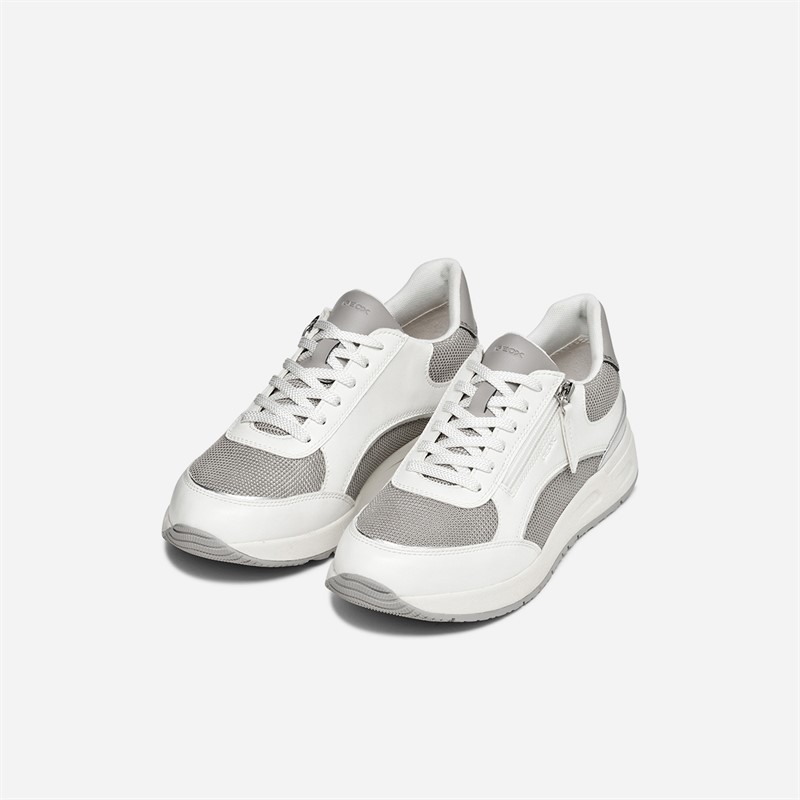 GEOX Damen Bulmya Sneaker Weiß/Rock