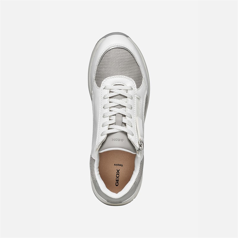 GEOX Damen Bulmya Sneaker Weiß/Rock