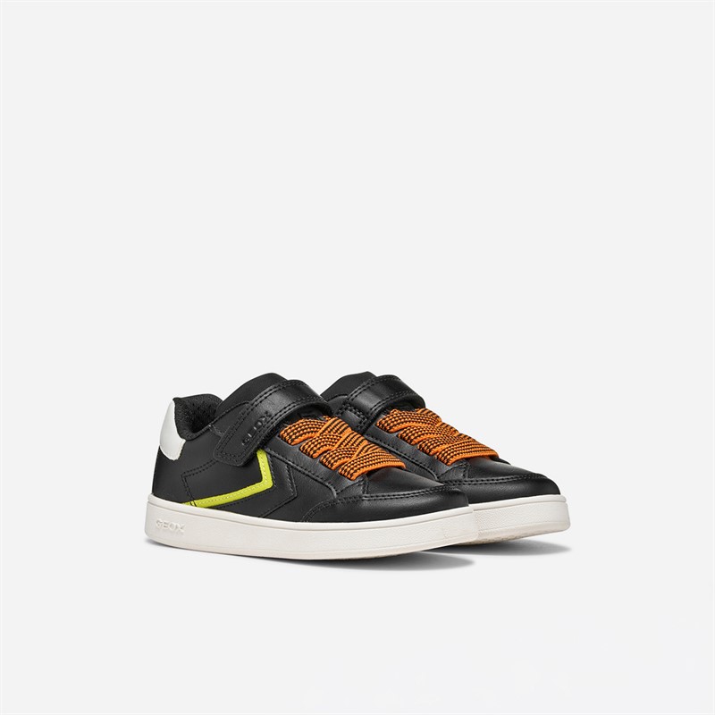 GEOX Junior Junge Eclyper Sneaker Schwarz/Orange