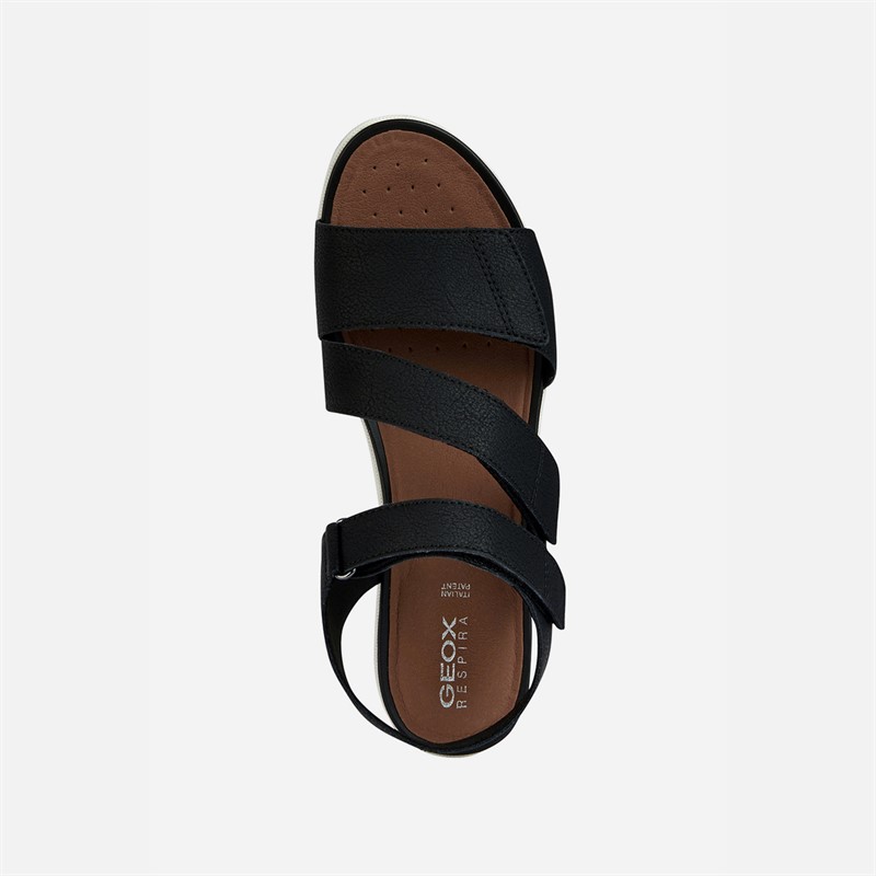GEOX Damen Vega Sandalen Schwarz
