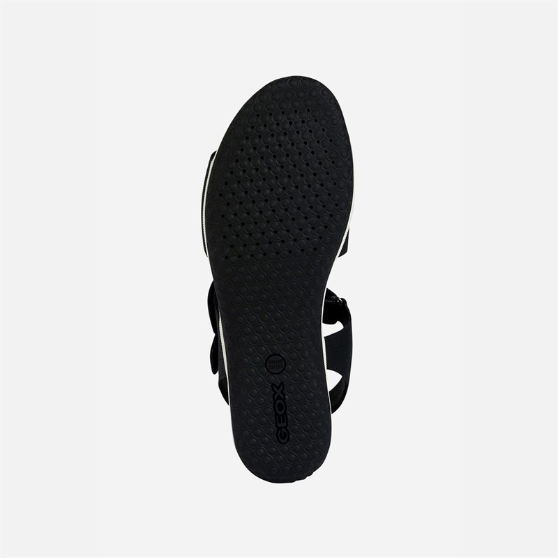 GEOX Damen Vega Sandalen Schwarz