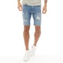 Gym King Mens Denim Shorts Mid Wash