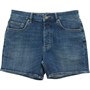 Gym King Mens Skinny Denim Shorts Indigo Wash