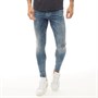 Gym King Mens Ford Skinny Fit Denim Jeans Stone Wash