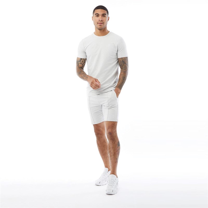 Gym King Mens Mateo Shorts Grey Marl