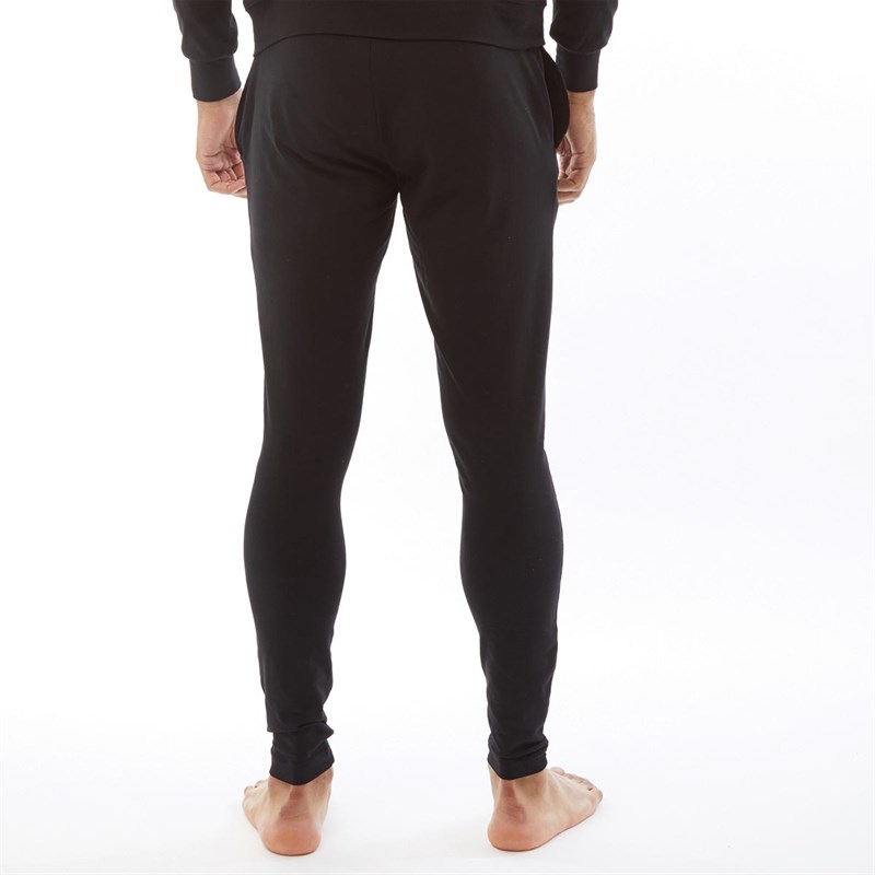 Gym King Mens Taped Jersey Joggers Black