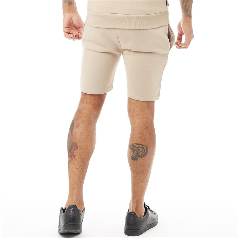 Buy Gym King Mens Fleece Shorts Ecru