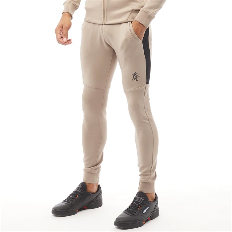 Buy Gym King Mens Core Plus Poly Tracksuit Bottoms Mocha