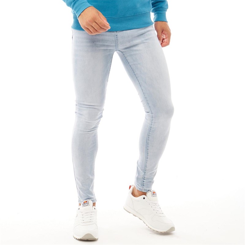 ripped skinny jeans light blue