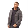 GOOD FOR NOTHING Mens Element Puffer Jacket Grey Marl
