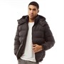 GOOD FOR NOTHING Mens Cyclone Puffer Jacket Matte Black