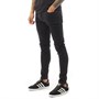 GOOD FOR NOTHING Mens Leyland Slim Fit Ripped Jeans Black