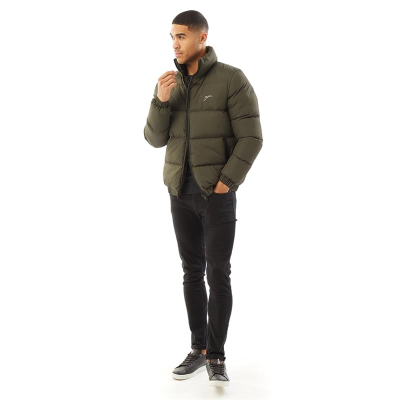 GOOD FOR NOTHING Mens Road Puffer Jacket Khaki