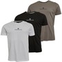 GOOD FOR NOTHING Mens Effect Three Pack T-Shirts Jet Black/Optic White/Grey Flannel