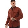GOOD FOR NOTHING Mens Twill Shacket Burnt Henna