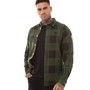 GOOD FOR NOTHING Mens Vienn Long Sleeve Checked Shirt Chive