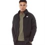 GOOD FOR NOTHING Mens Cocoo Full Zip Fleece Sweatshirt Jet Black