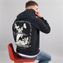 GOOD FOR NOTHING Mens Equestrian Oversized Hoodie Black