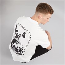 GOOD FOR NOTHING Mens Oversized T-Shirt Off White