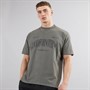 GOOD FOR NOTHING Mens Arch Print T-Shirt Grey Wash