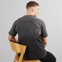 GOOD FOR NOTHING Mens Oversized BFCM Collection T-Shirt Washed Black