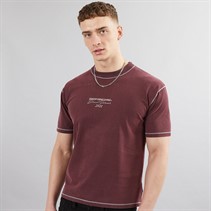 GOOD FOR NOTHING Mens Washed Oversized T-Shirt Washed Andorra