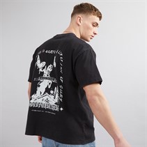 GOOD FOR NOTHING Mens Oversized T-Shirt Black Wash