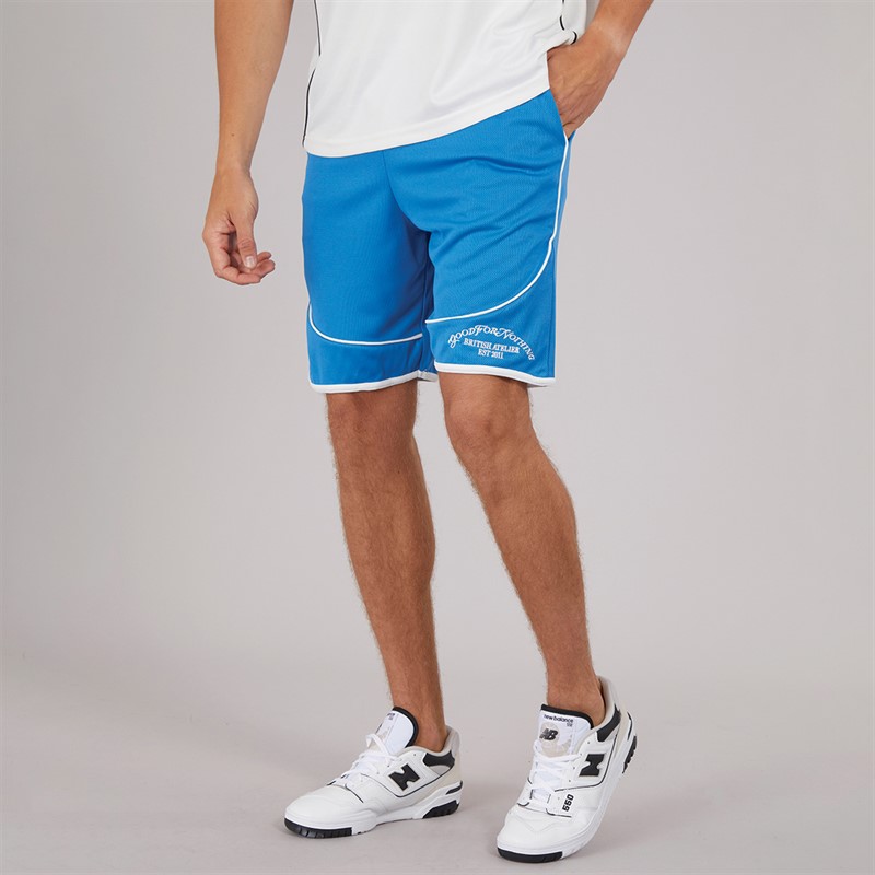 Mens Resort Mesh Shorts Blue - Size M