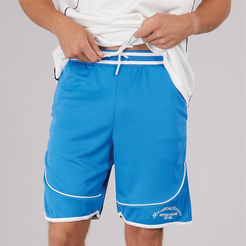 GOOD FOR NOTHING Mens Resort Mesh Shorts Blue