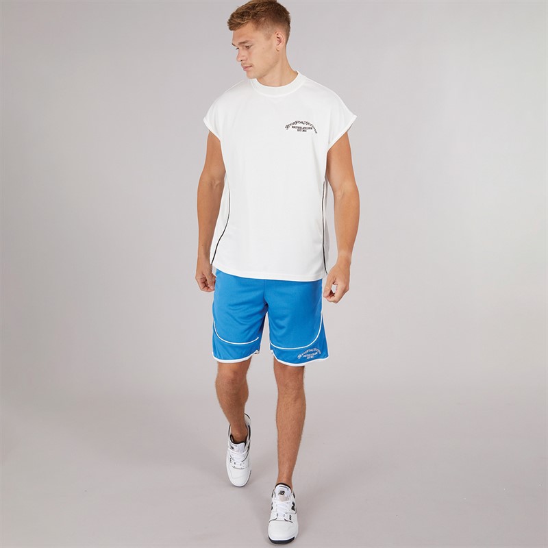 GOOD FOR NOTHING Mens Resort Mesh Shorts Blue