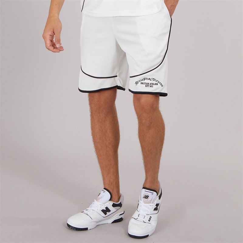 Mens Resort Mesh Shorts White - Size XXL