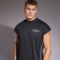 GOOD FOR NOTHING Mens Resort Mesh Vest Black