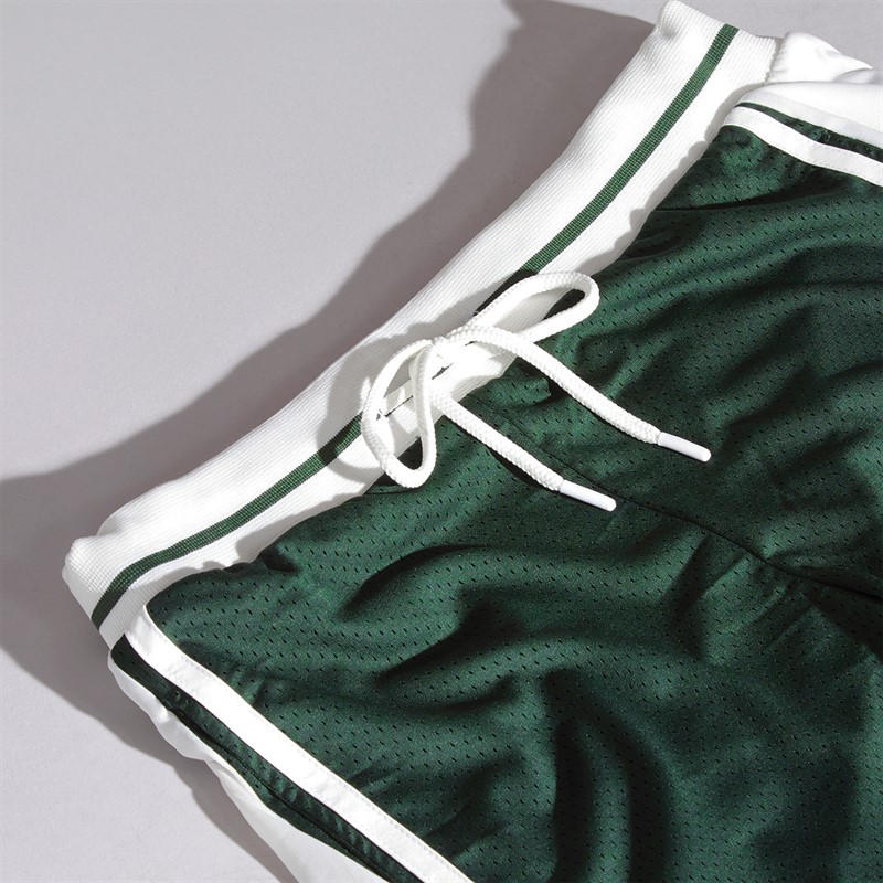 GOOD FOR NOTHING Mens Mesh Football Shorts Green