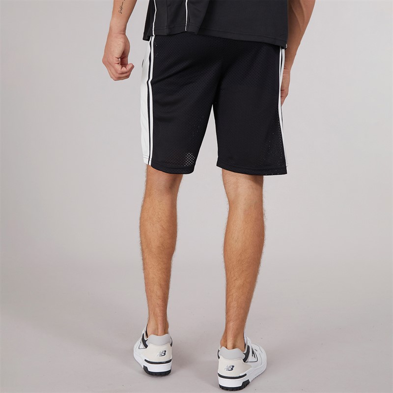 GOOD FOR NOTHING Mens Mesh Football Shorts Black