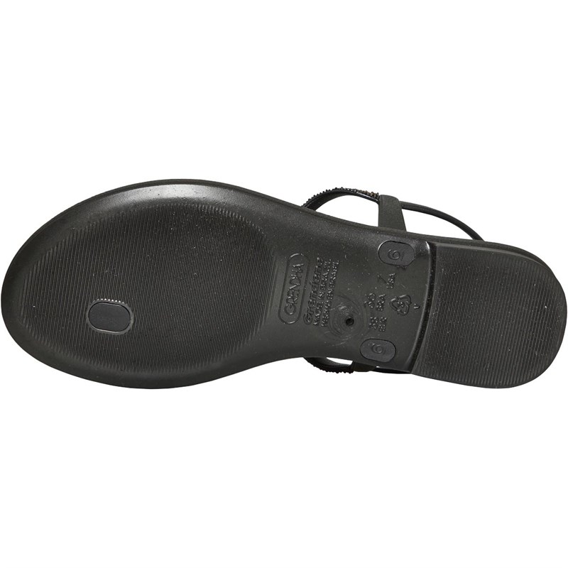 GRENDHA Womens Cacau Herancas Twist Sandals Black