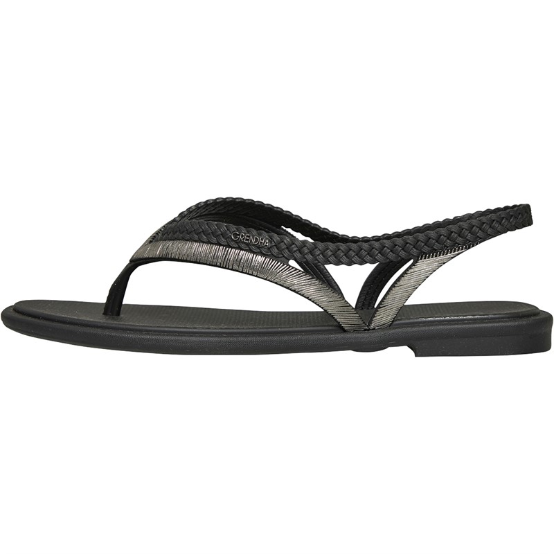 GRENDHA Womens Hera Sandals Black