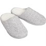 Loungeable Womens Cable Knit Mule Slippers Grey