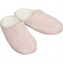 Loungeable Womens Cable Knit Mule Slippers Pink