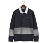 Gant Heren Heavy Polo’s met lange mouwen Marineblauw